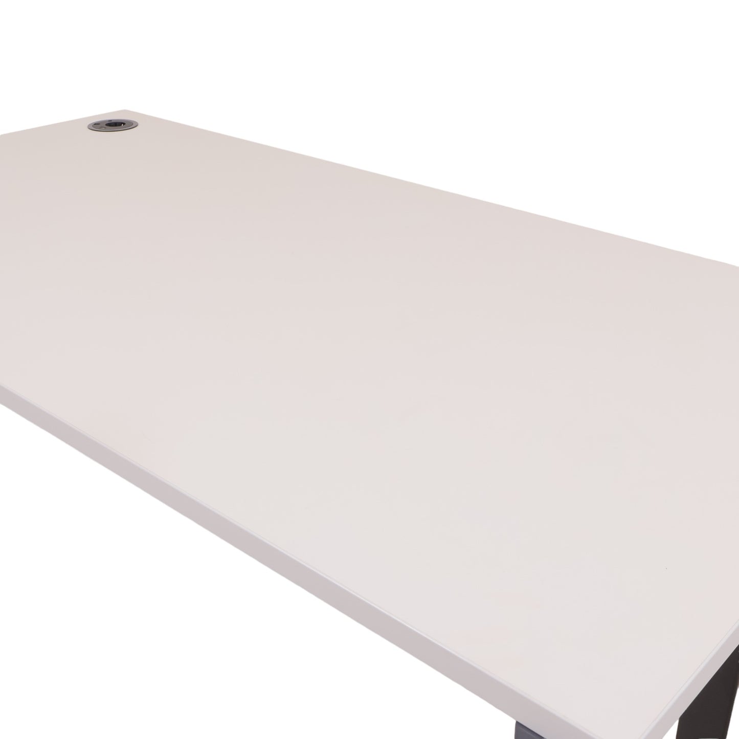 160x80 cm, elektrisk hev/senk skrivebord. Sort/grå