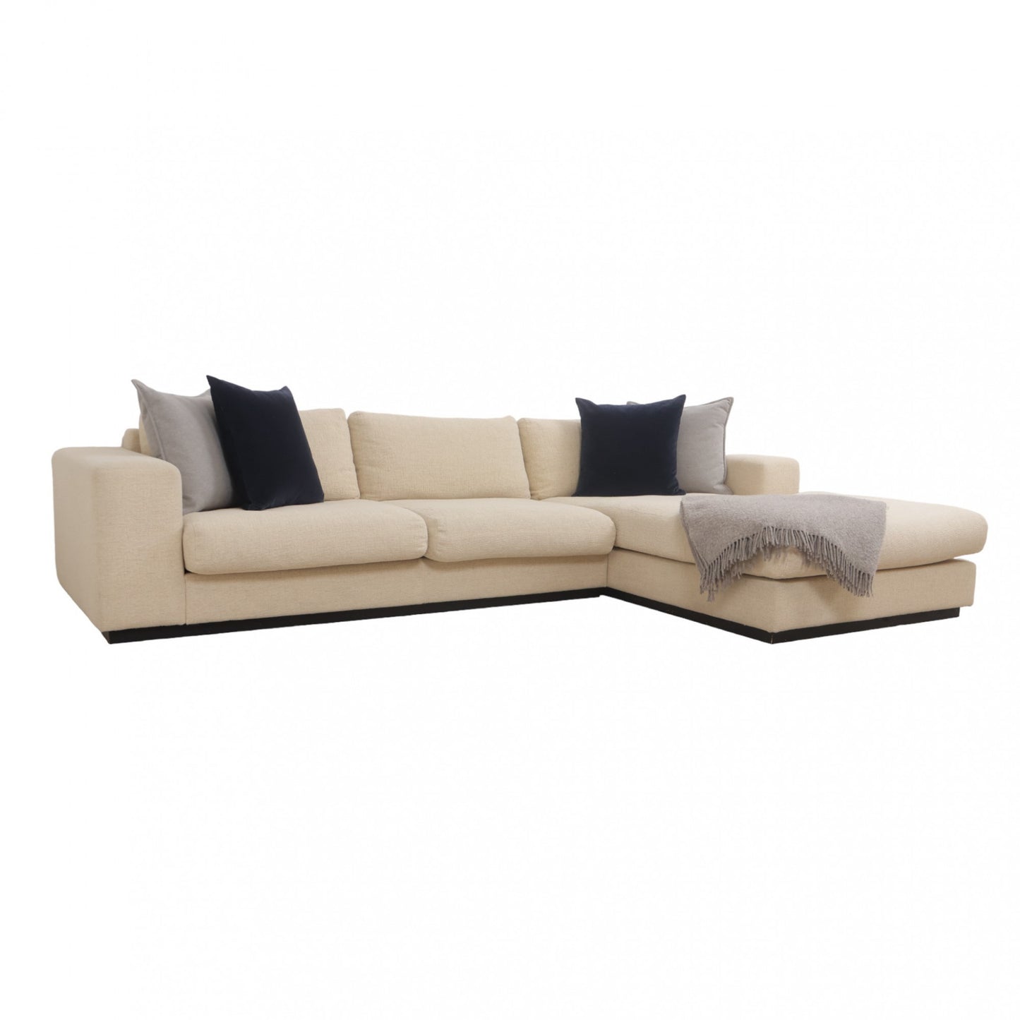 Nyrenset | Beige Bolia Sepia 3-seter sjeselongsofa