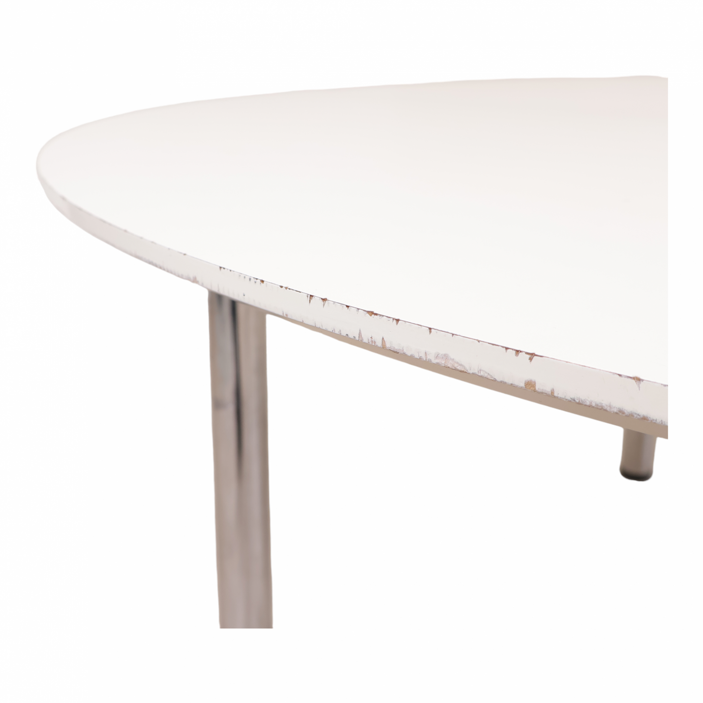 Ø160 cm, Rundt møtebord i fargen hvit