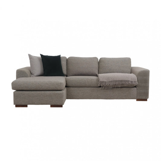 Nyrenset | Grå/beige vendbar Scapa sjeselongsofa