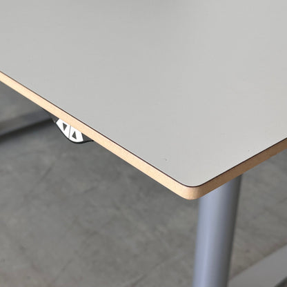 Elektrisk hev/senk skrivebord, hvit, 160x80 cm