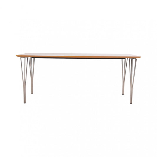 180x80 cm, Moderne spisebord med grå plate og stålben