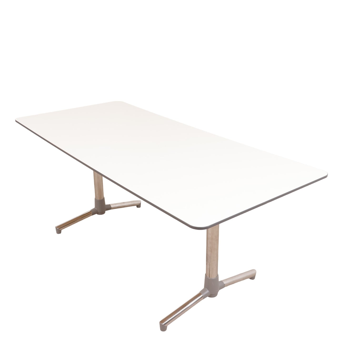 180x80 cm, Stilig møtebord i hvit farge