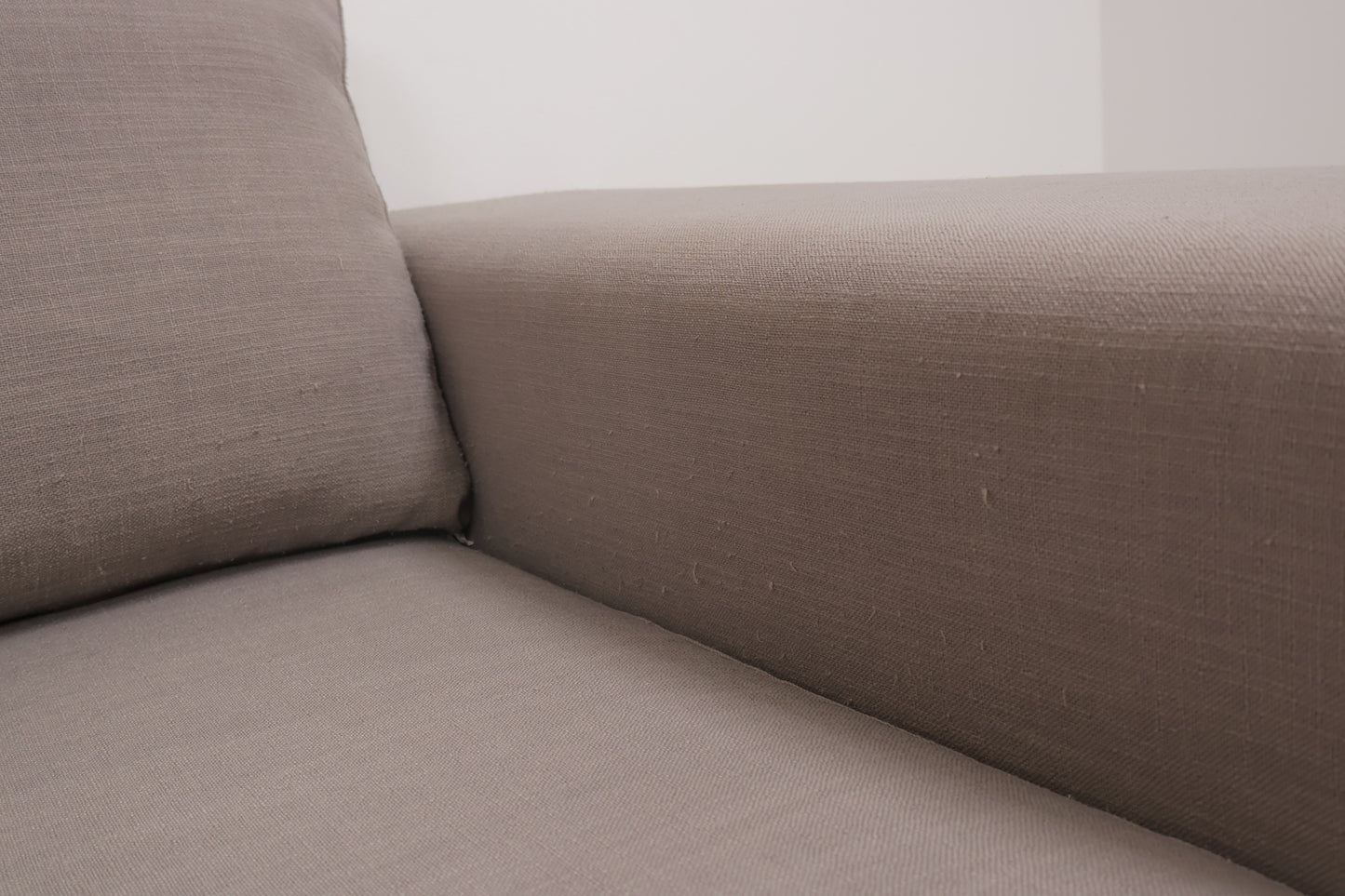 Nyrenset | Brun/beige hjørnesofa med åpen ende