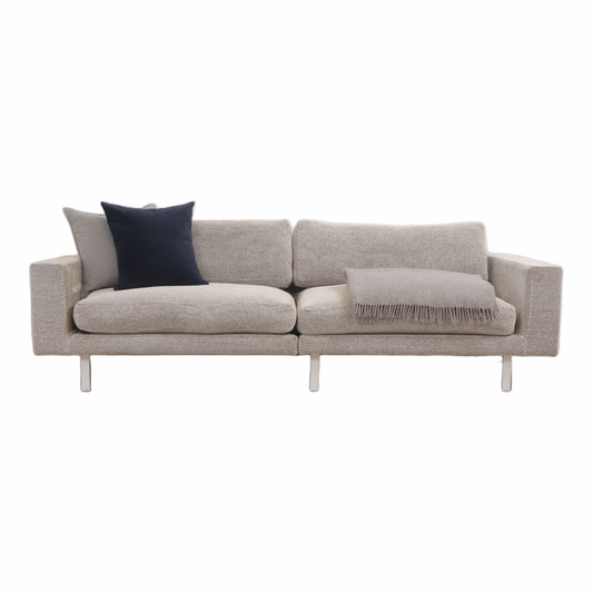 Nyrenset | Grå/beige Ihreborn 3-seter sofa