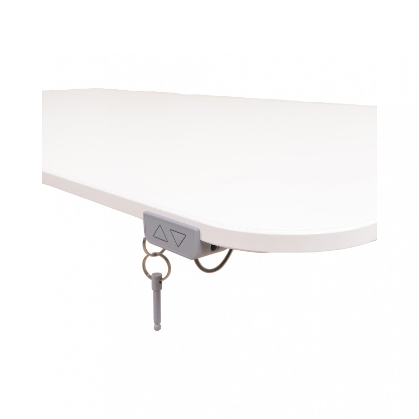 Elektrisk hev/senk skrivebord fra IKEA Bekant, hvit 160x80 cm