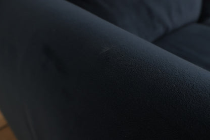 Nyrenset | Blå hjørnesofa med åpen ende i velur