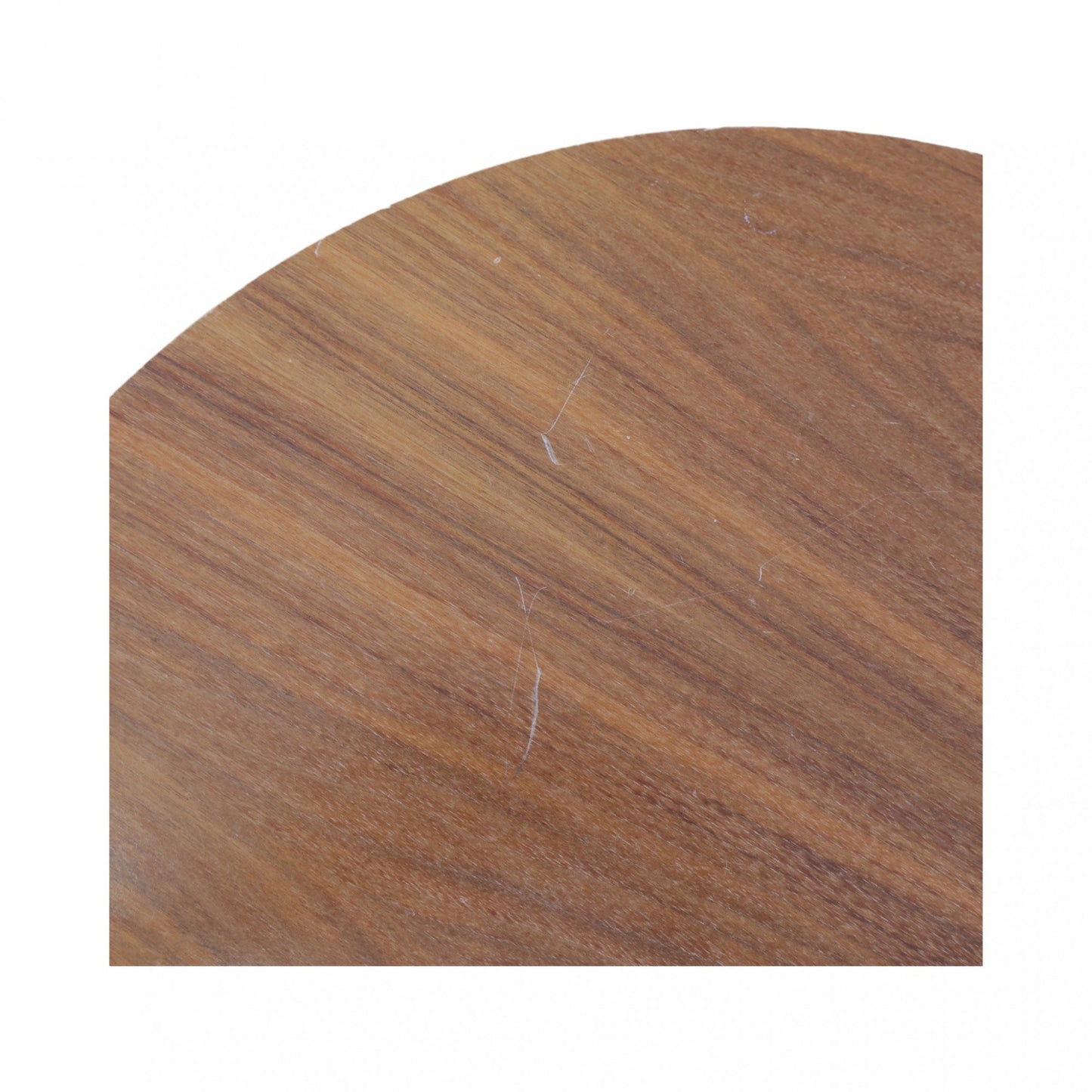 Rundt ståbord med nøttebrun plate