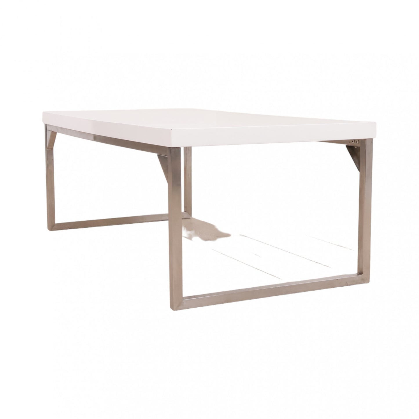 Sofabord i minimalistisk design, hvit/krom