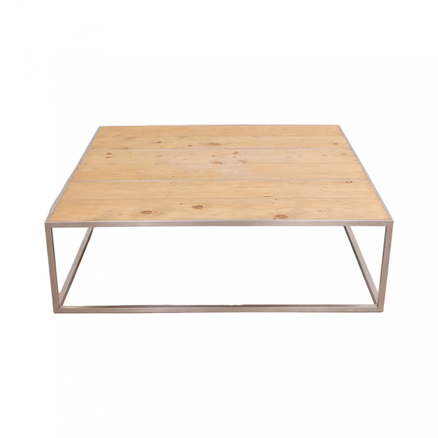 Artsome salongbord/stuebord med bordplate av tre i kvadratisk form