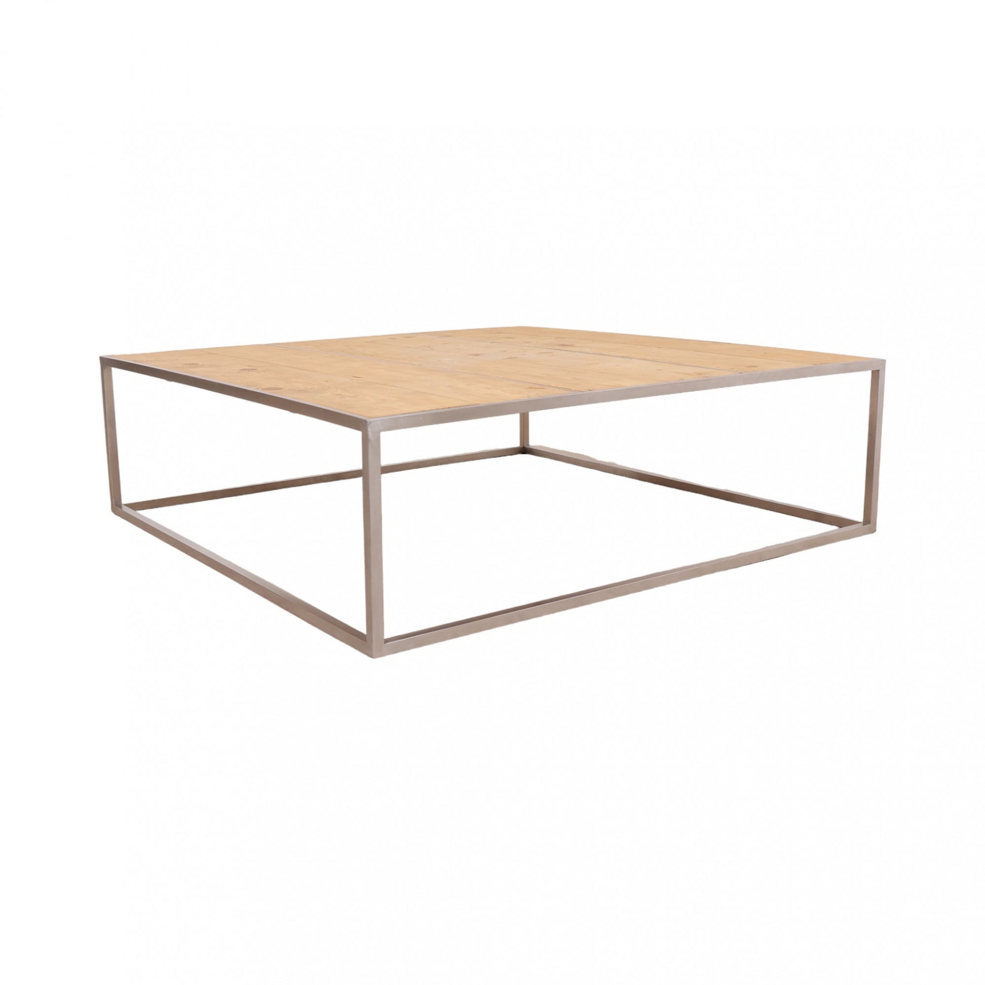 Artsome salongbord/stuebord med bordplate av tre i kvadratisk form