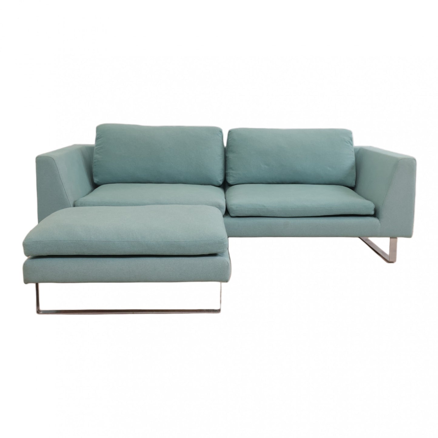 Nyrenset | Turkis SITS 3-seter sofa med puff