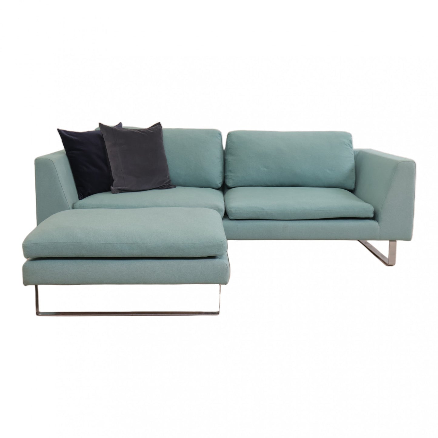 Nyrenset | Turkis SITS 3-seter sofa med puff