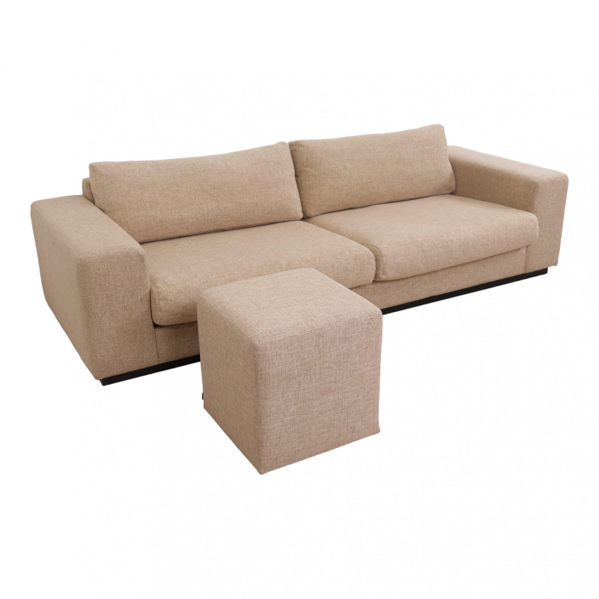 Nyrenset | Beige Bolia Sepia 3-seter sofa med puff
