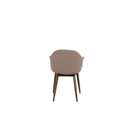 MENU Harbour Dining Chair, Wooden Base, upholstered