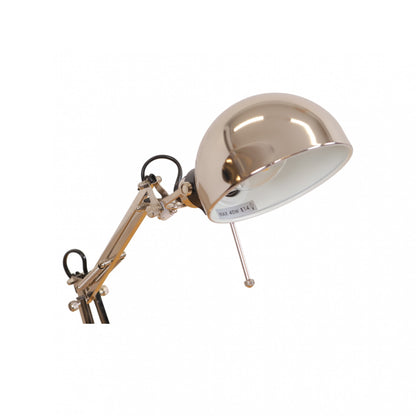 Enkel bordlampe, krom