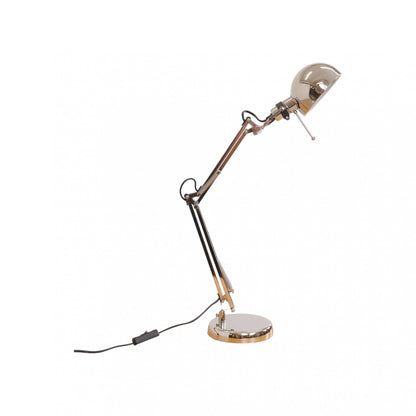 Enkel bordlampe, krom
