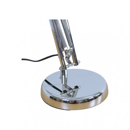 Enkel bordlampe, krom