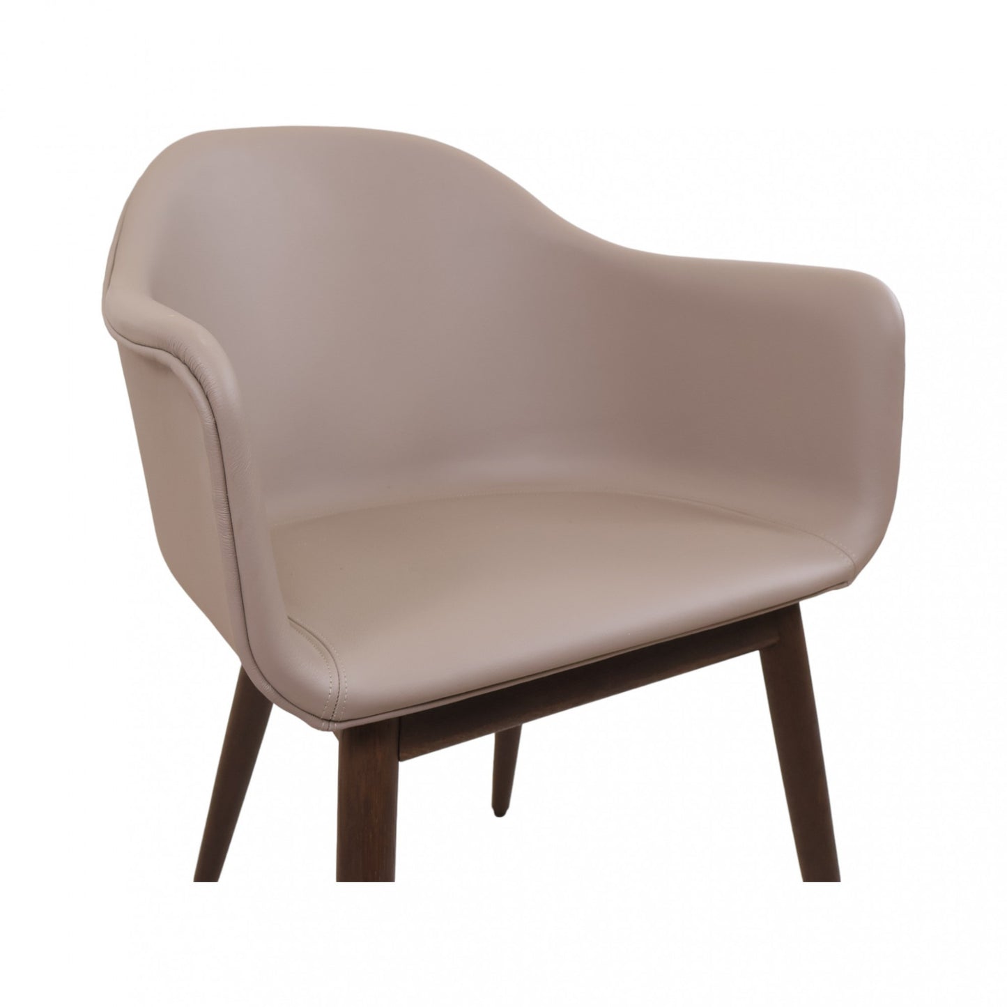 MENU Harbour Dining Chair, Wooden Base, upholstered