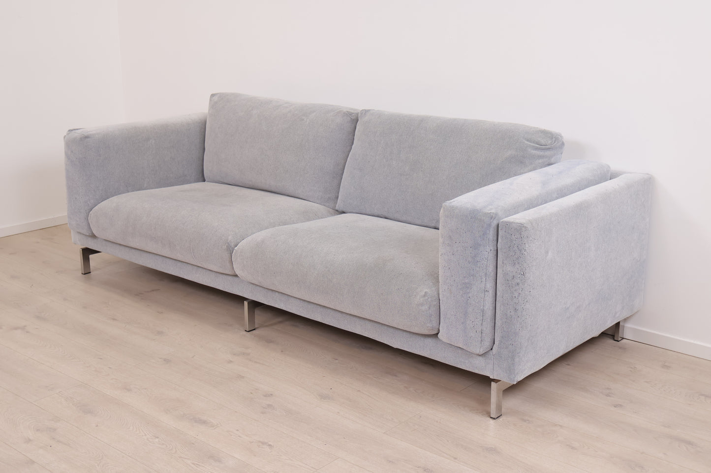 Nyrenset | Grå IKEA Nockeby 3-seter sofa