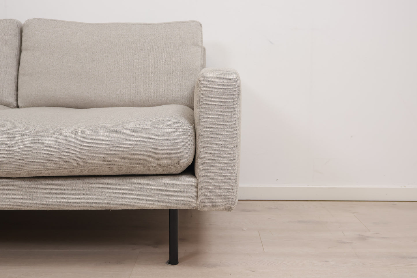 Nyrenset | Grå/kremhvit Myske Stay 3-seter sofa