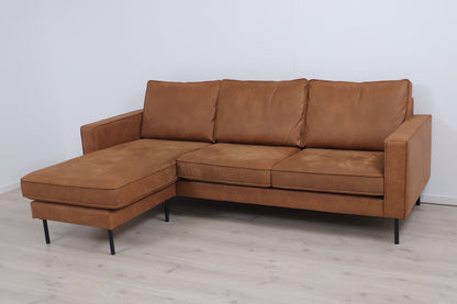 Nyrenset | Brun vendbar Westin sjeselongsofa fra Skeidar