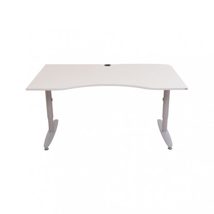 160x90 cm, Kinnarps manuell hev/senk skrivebord