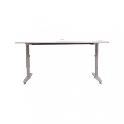 160x90 cm, Kinnarps manuell hev/senk skrivebord