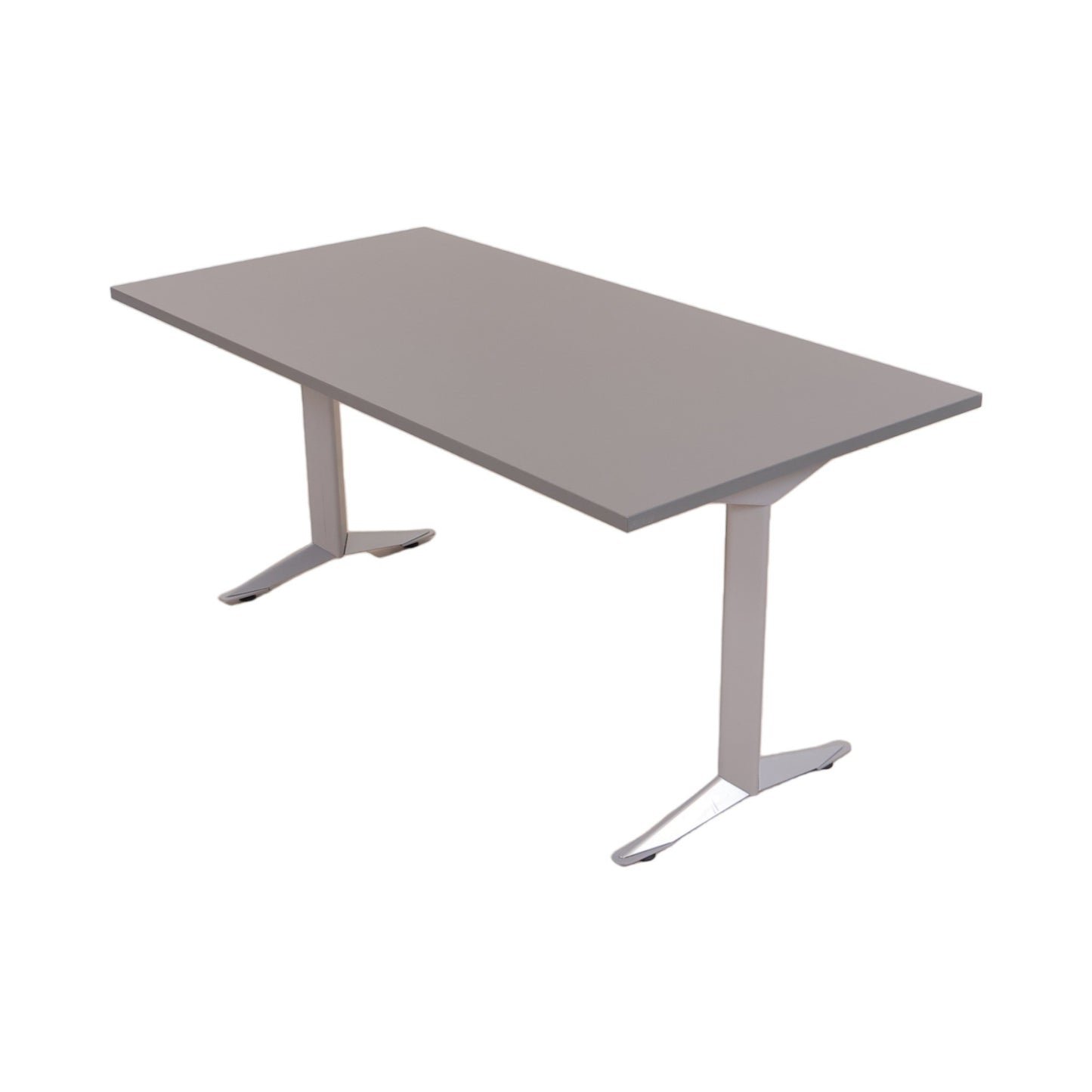 160×80 cm, helgrått skrivebord