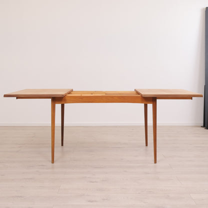 Teak spisebord med tilleggsplater
