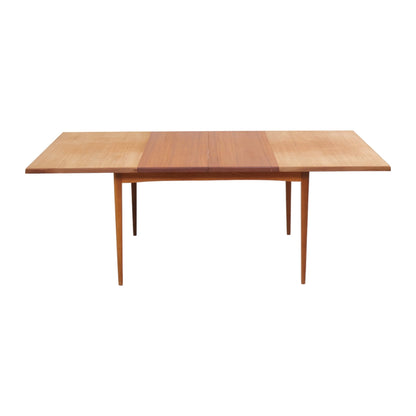 Teak spisebord med tilleggsplater