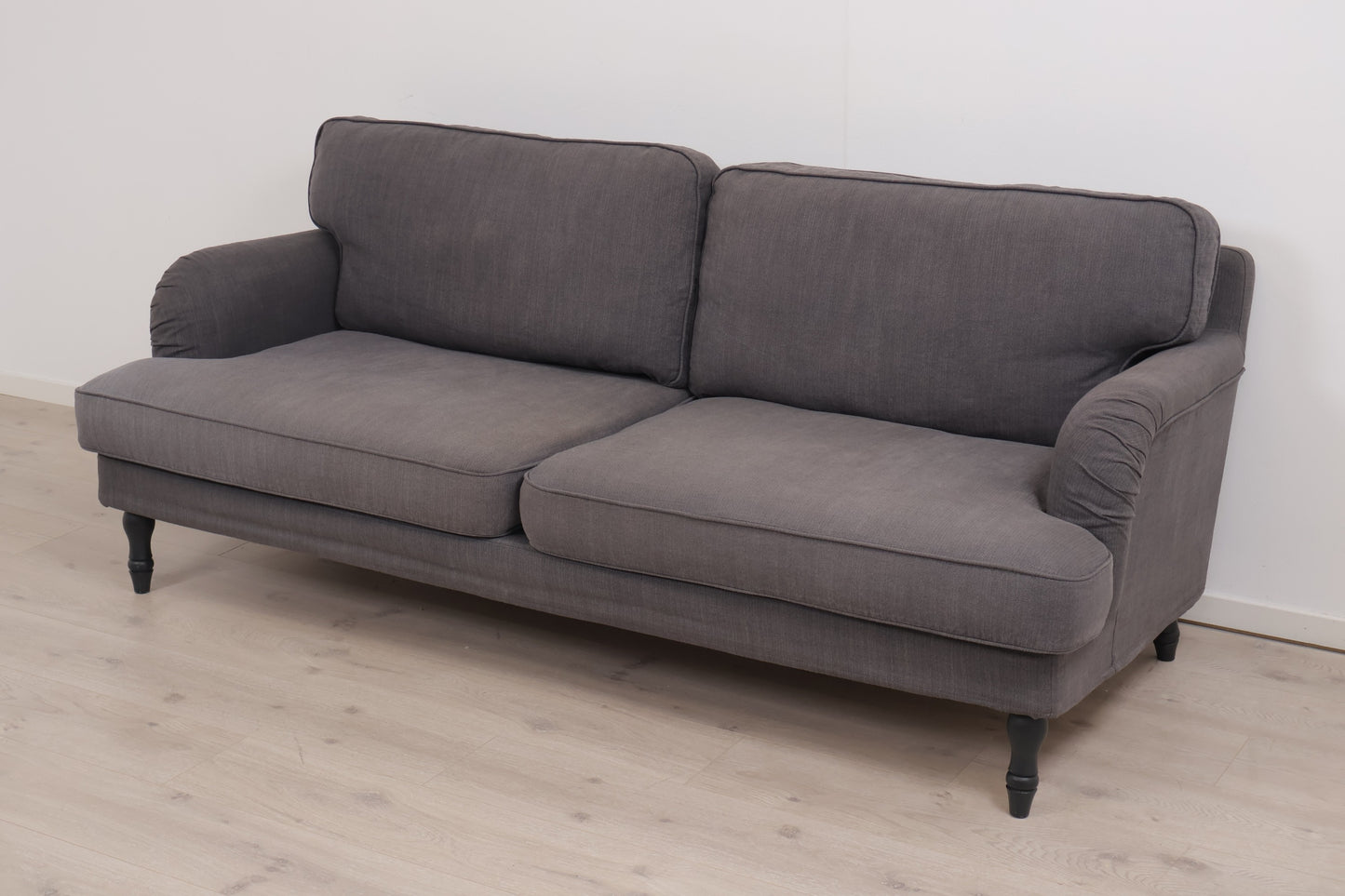 Nyrenset | Mørk grå IKEA Stocksund 3-seter sofa