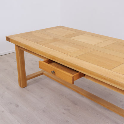 220/320x108 cm, Romslig og solid spisebord med tilleggsplater