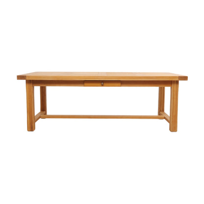 220/320x108 cm, Romslig og solid spisebord med tilleggsplater