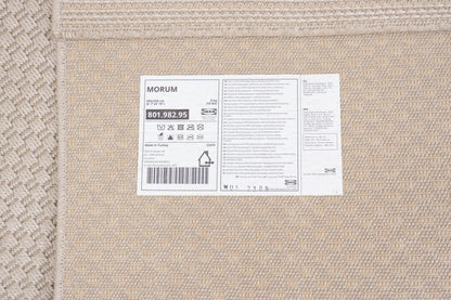 Stort beige IKEA Morum gulvteppe