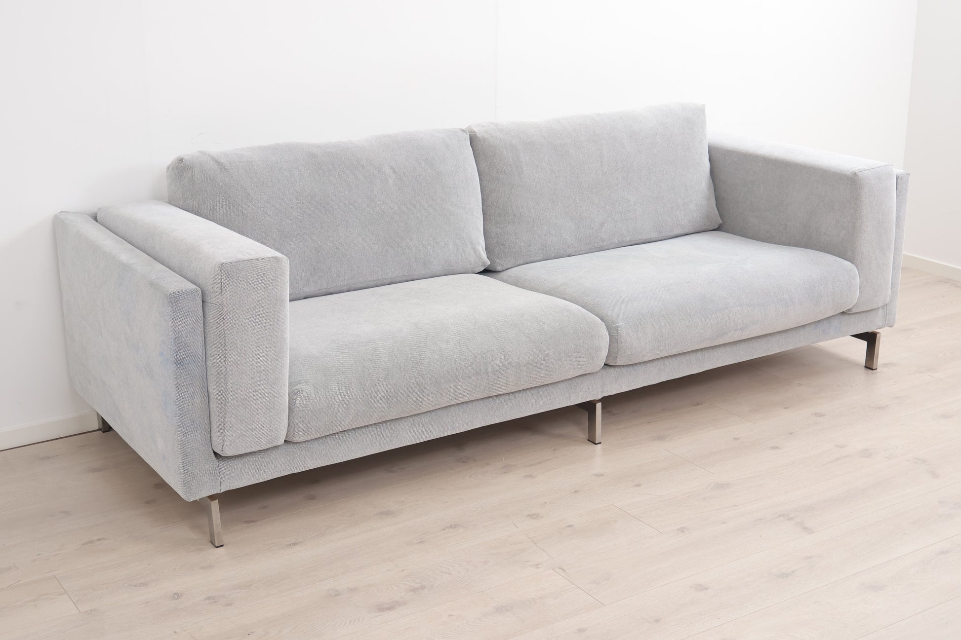 Nyrenset | Lys grå IKEA Nockeby 3-seter sofa