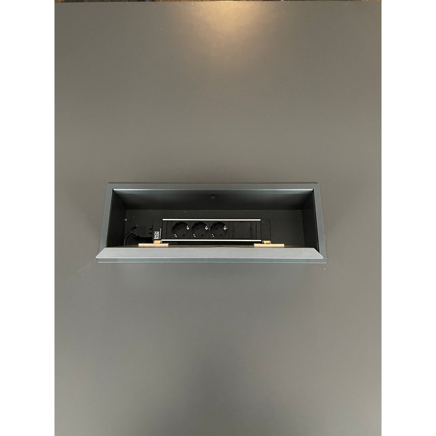 Narbutas Plana møtebord, mørk grå, 480x120 cm