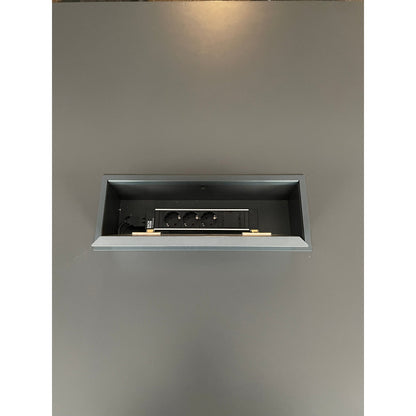 Narbutas Plana møtebord, mørk grå, 480x120 cm