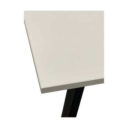 Møtebord fra SA møbler, hvit plate, 140x80 cm