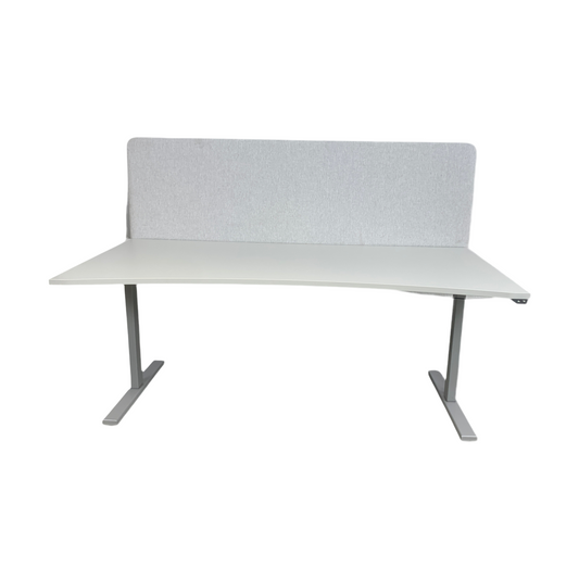 Elektrisk hev/senk skrivebord 180x90 cm, inkl. bordskjerm