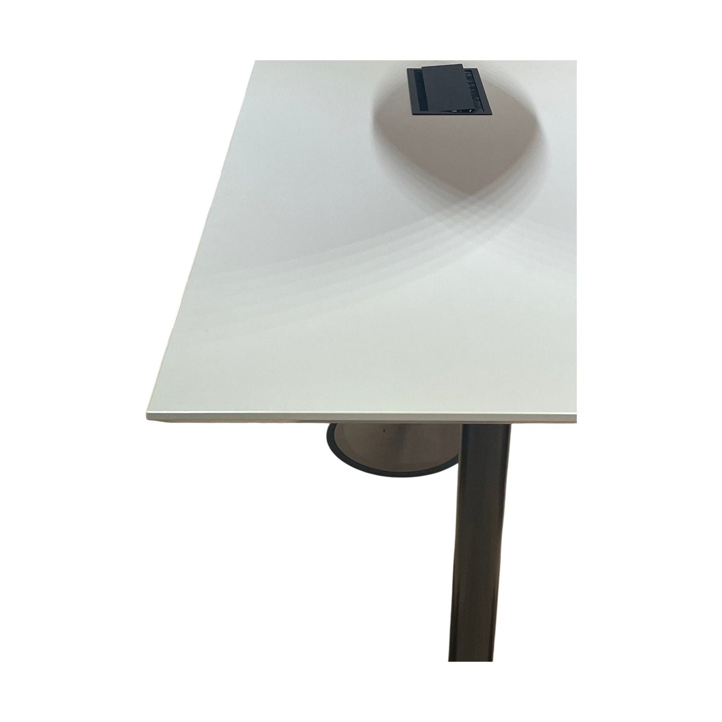 Møtebord, grå, 240x80 cm