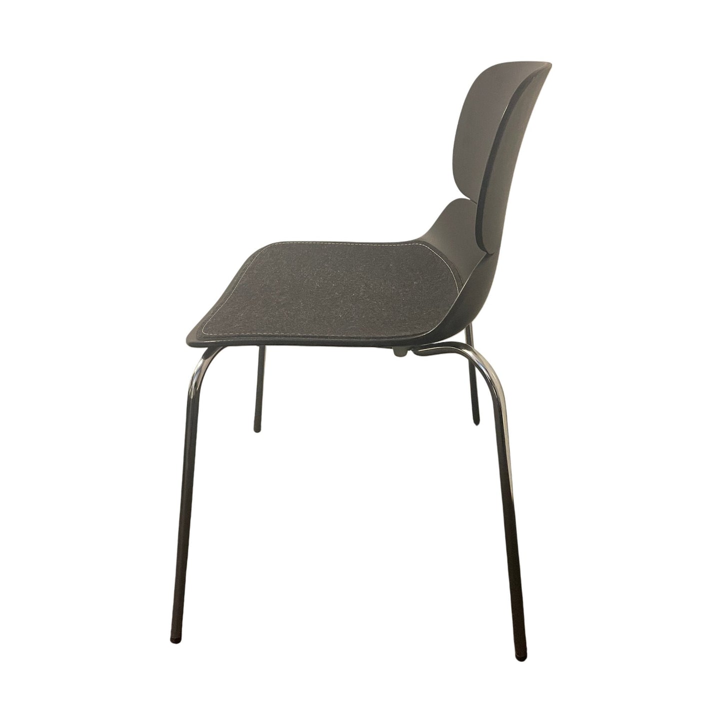 Spisestol, plast, svart