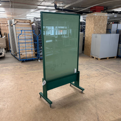 Selvstående whiteboard m/hjul, 100x205 cm