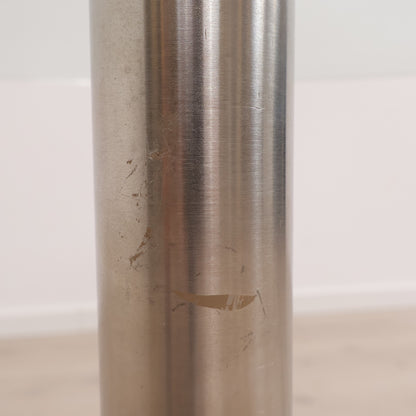 Ø90, sidebord i glass/krom