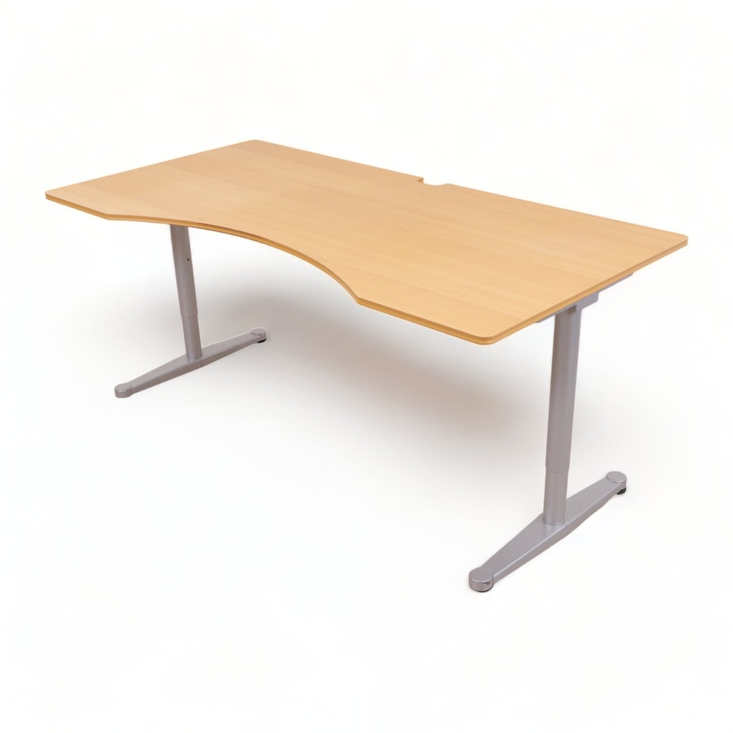180x90 cm, manuelt hev/senk skrivebord