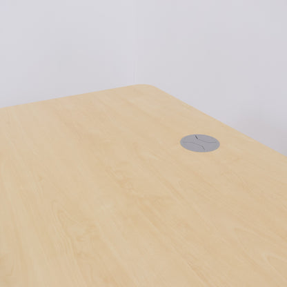 180x160 cm, elektrisk hev/senk hjørneskrivebord