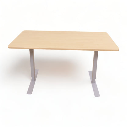 140x80 cm, manuelt hev/senk skrivebord