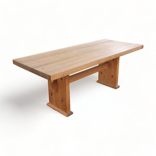 2000x84 cm, solid spisebord i treverk