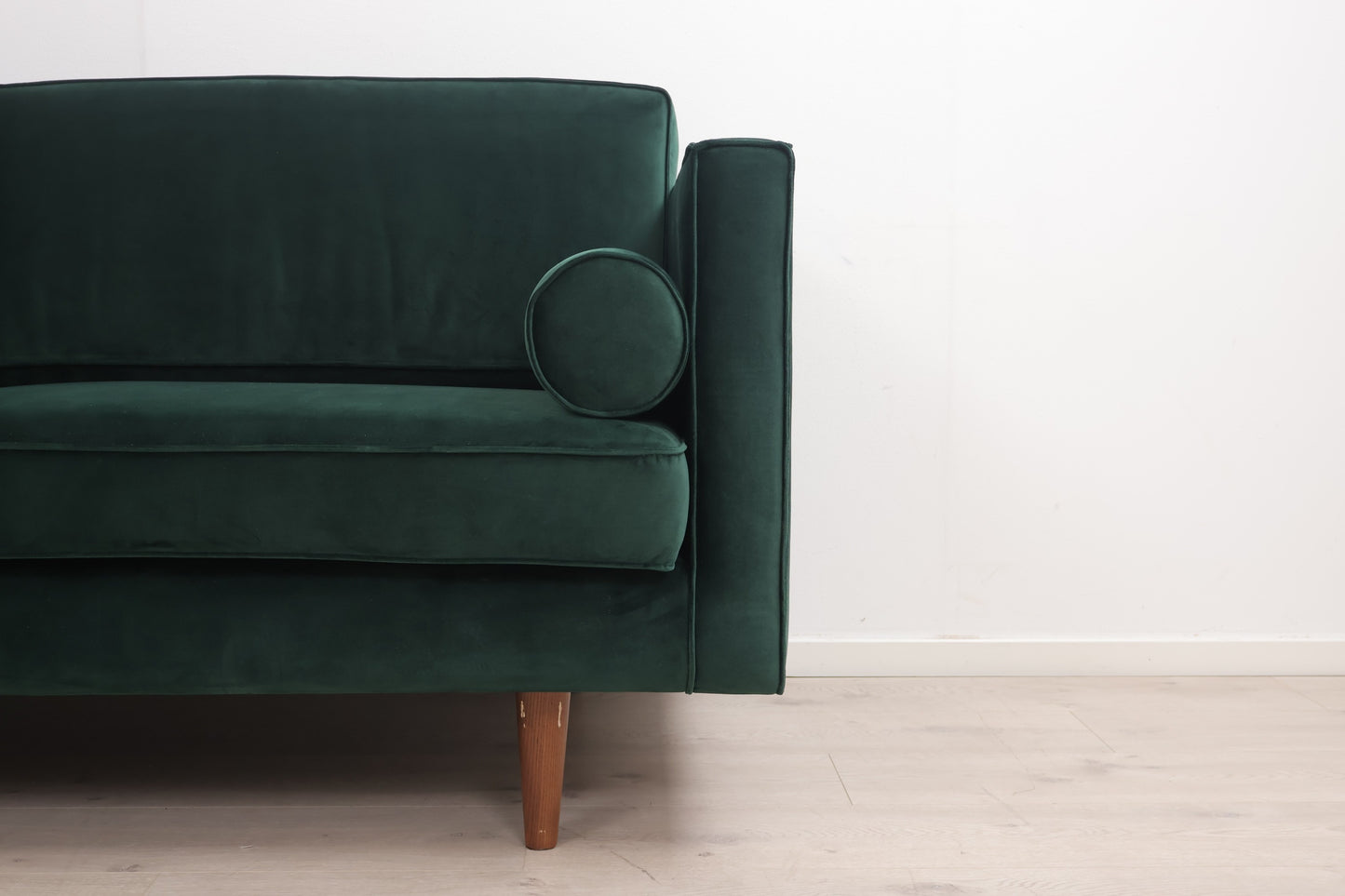 Nyrenset | Mørk grønn Harper 3-seter sofa i velur fra Sofacompany