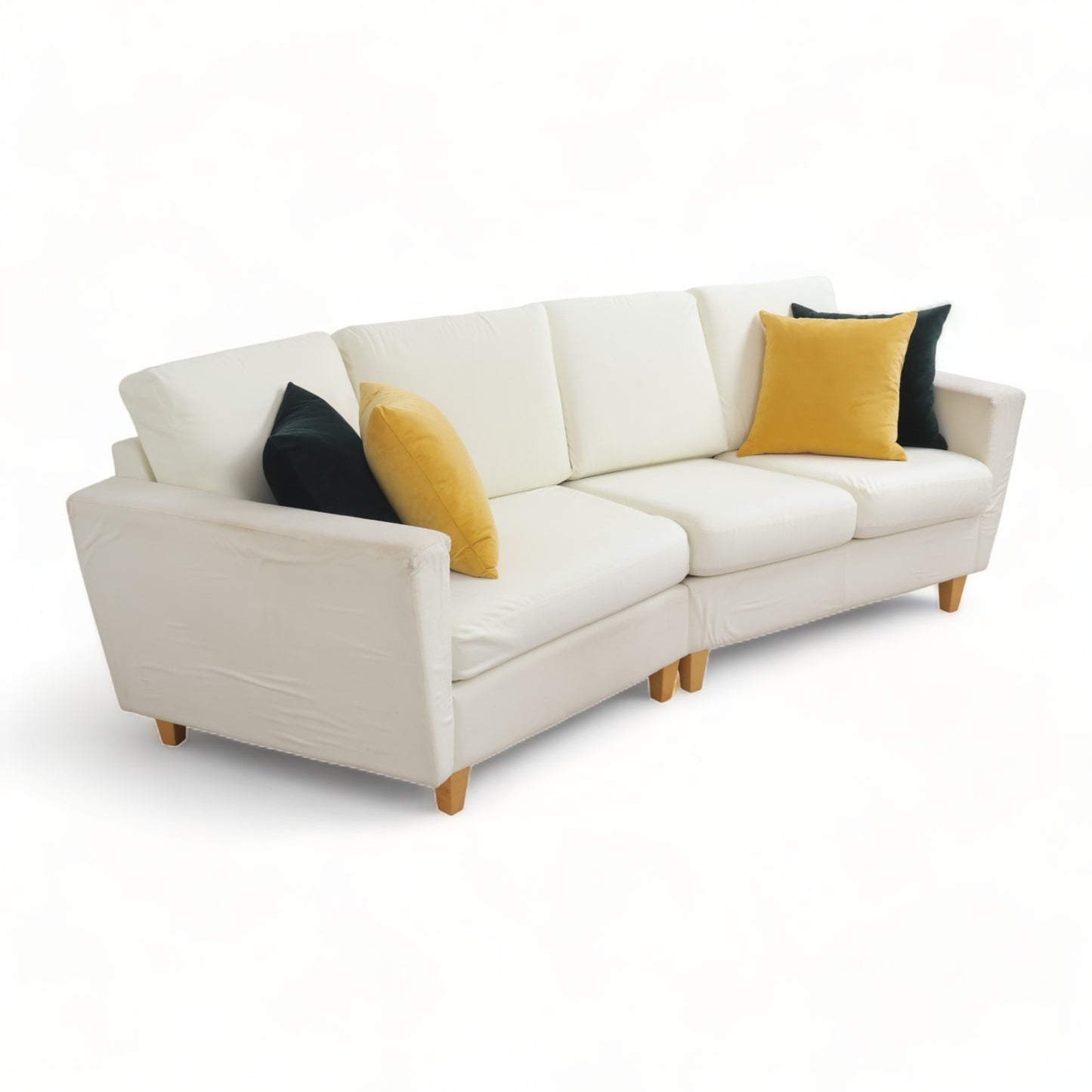 Nyrenset | Hvit Hjellegjerde 3-seter sofa